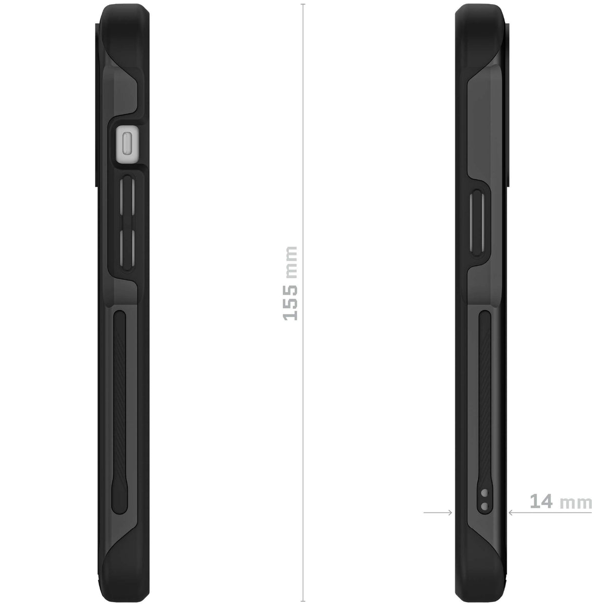 Clear Apple iPhone 15 Plus MagSafe Case Black