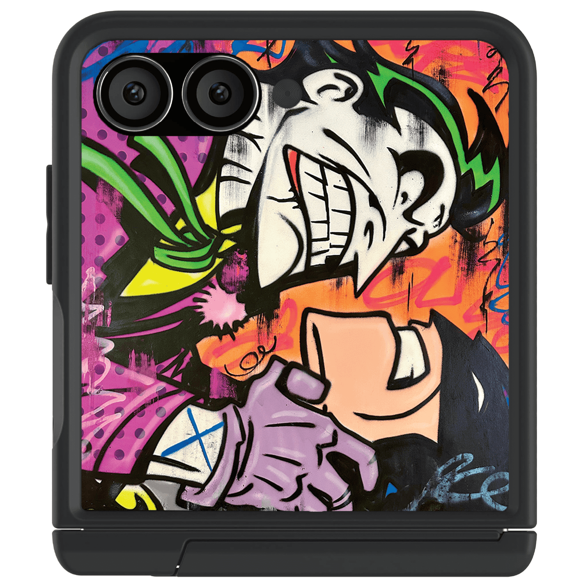 Samsung Galaxy Z Flip 7 Joker vs Batman - Spraypaint Case Phone Cover