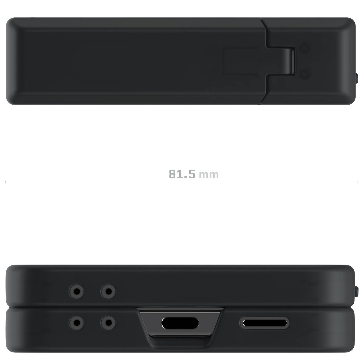 Galaxy ZFlip7 Case Black Protective Phone Cover Magnetic MagSafe Kickstand