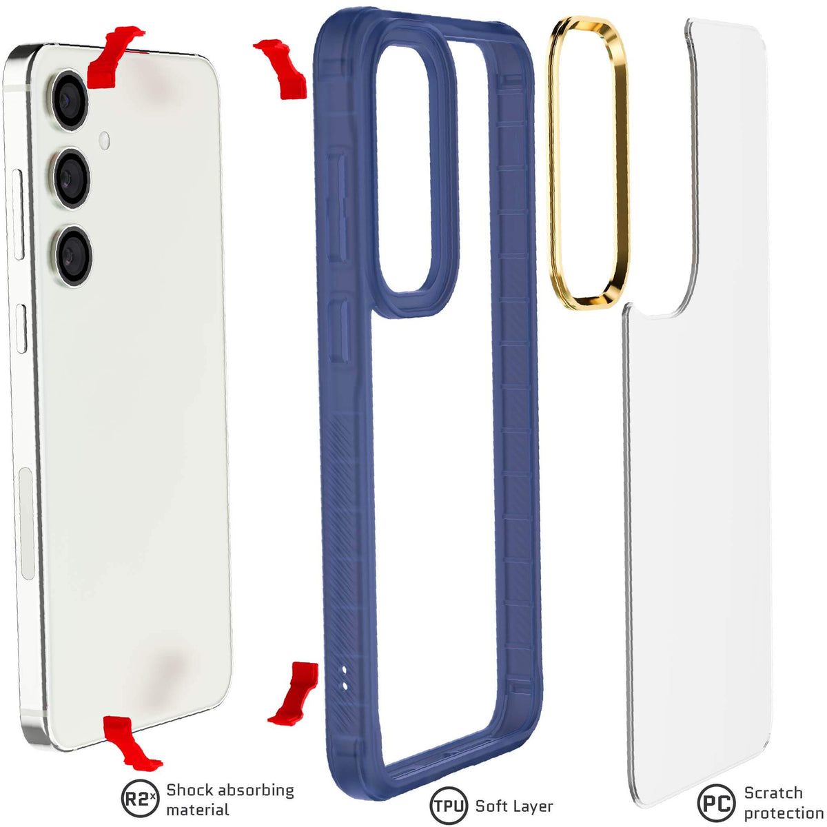 Blue Samsung S24 Plus Case