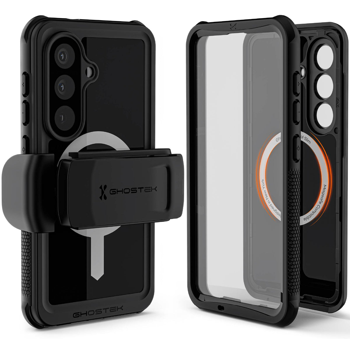 Galaxy S26 Waterproof Case with Screen Protector, MagSafe and Belt Clip Holster Full Body Heavy Duty