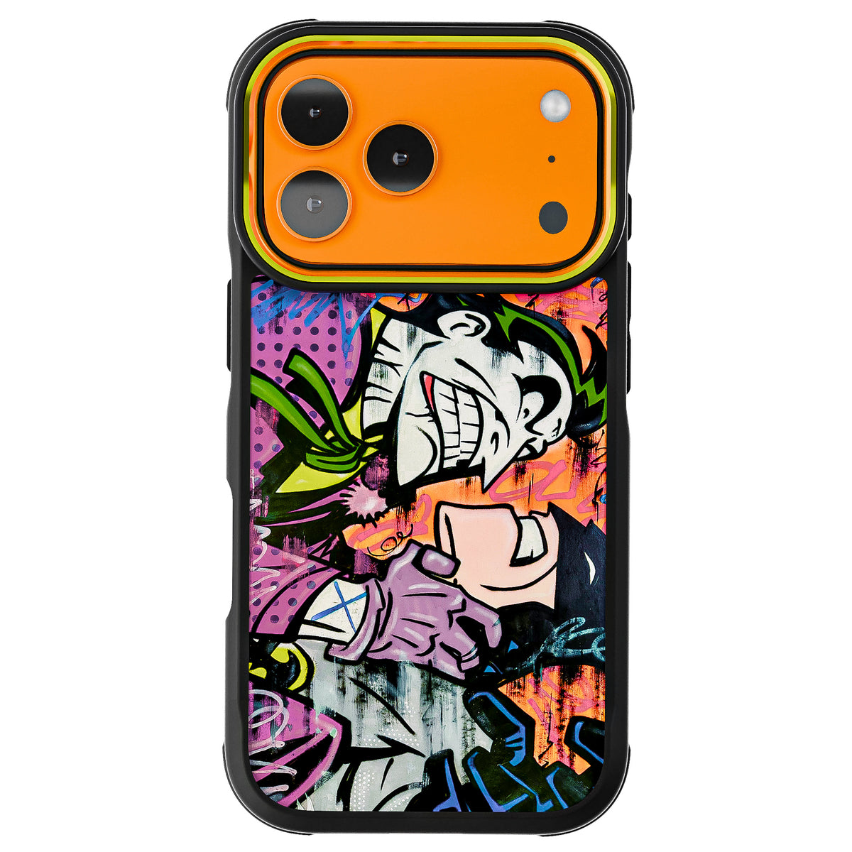 iPhone 17 Pro Joker vs Batman - Spraypaint Case Phone Cover