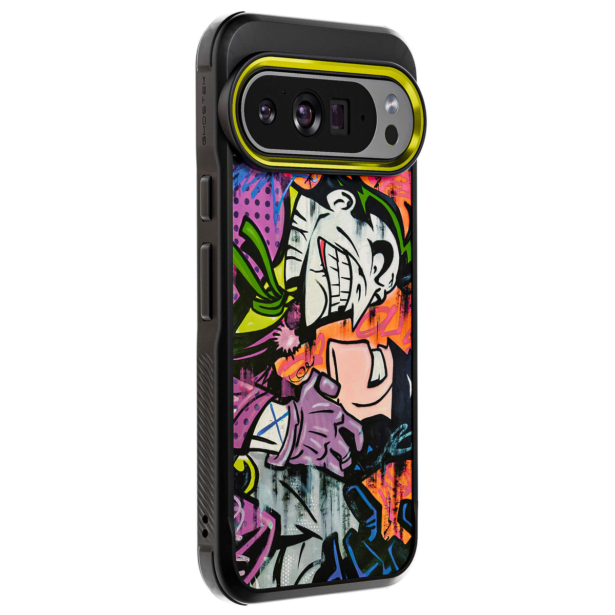 Pixel 10 Pro XL Joker vs Batman - Spraypaint Case Phone Cover
