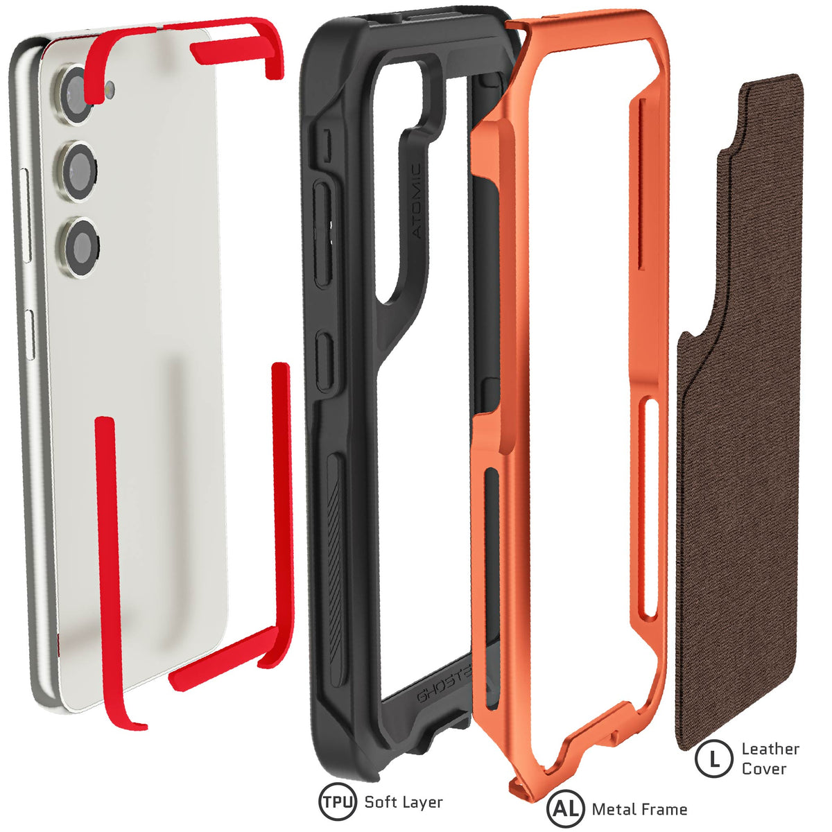 Samsung Galaxy S23 Case Orange Cover
