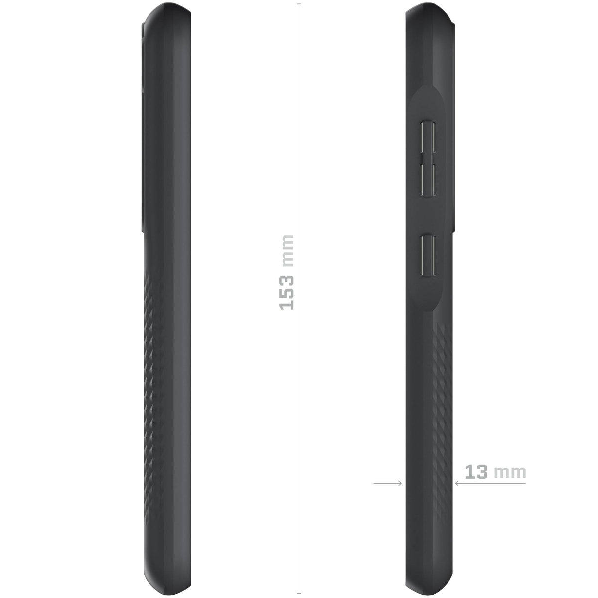 Galaxy S23 Black Case Clear