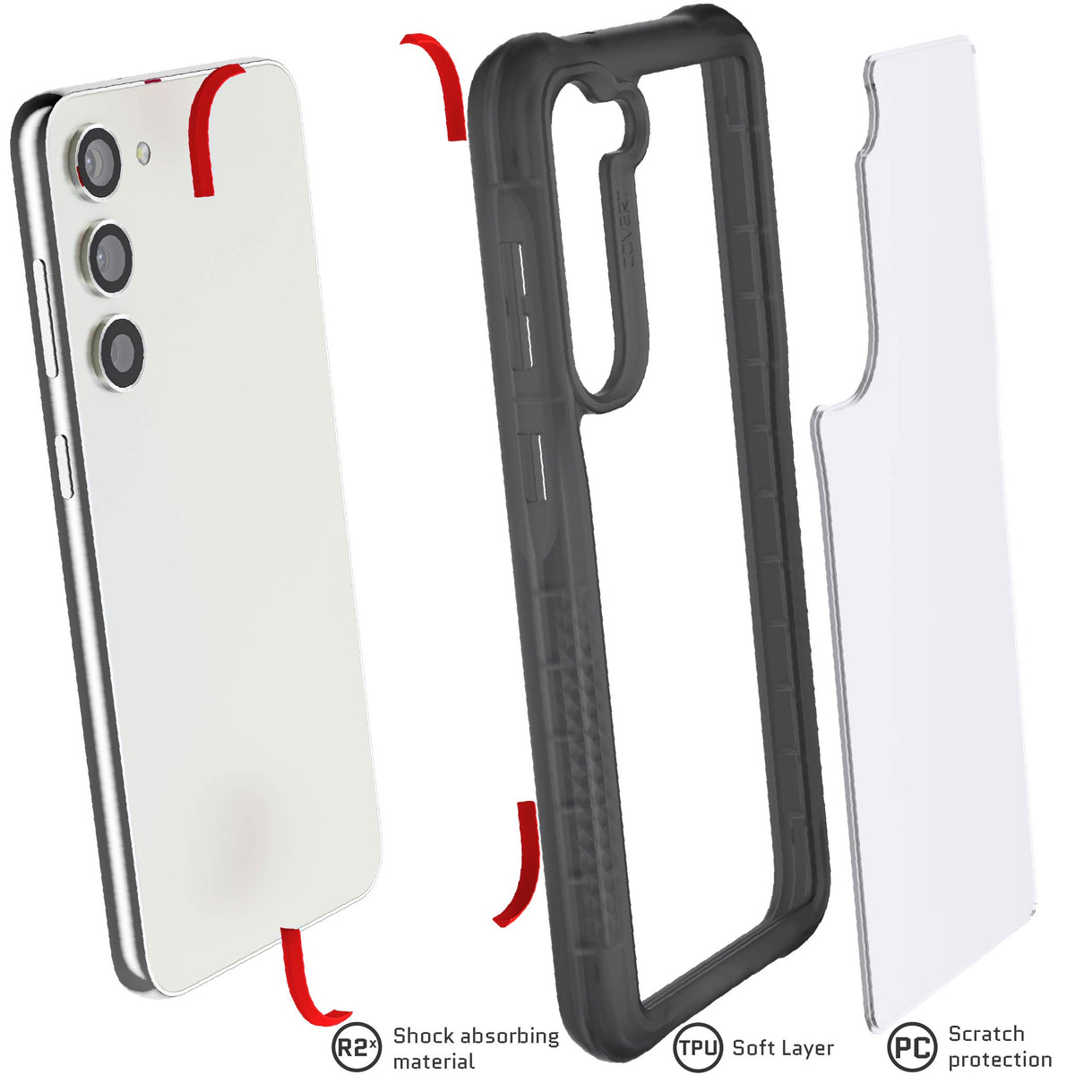 Samsung Galaxy S23 Plus Smoke Case Clear