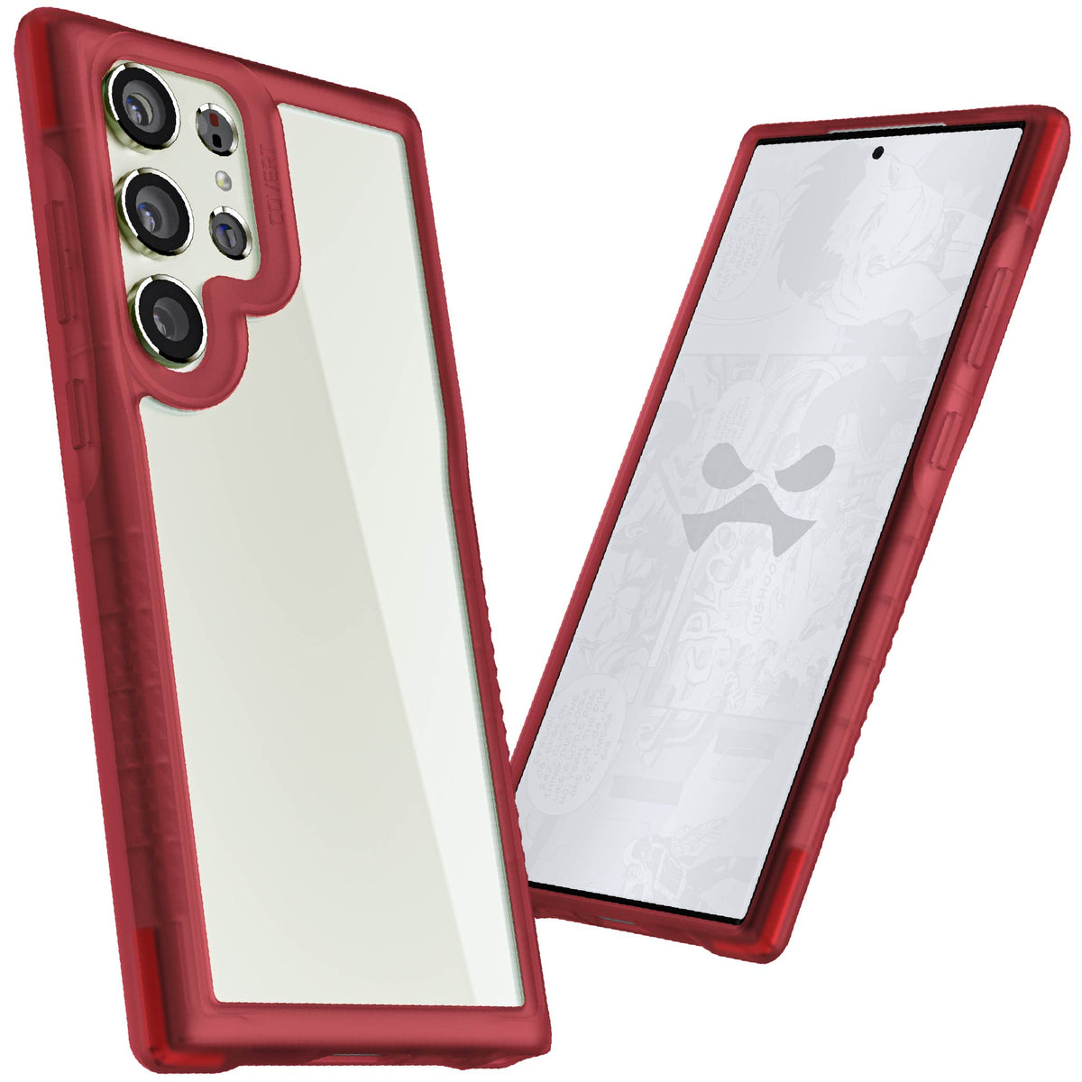 Samsung Galaxy S23 Ultra Case Red Clear
