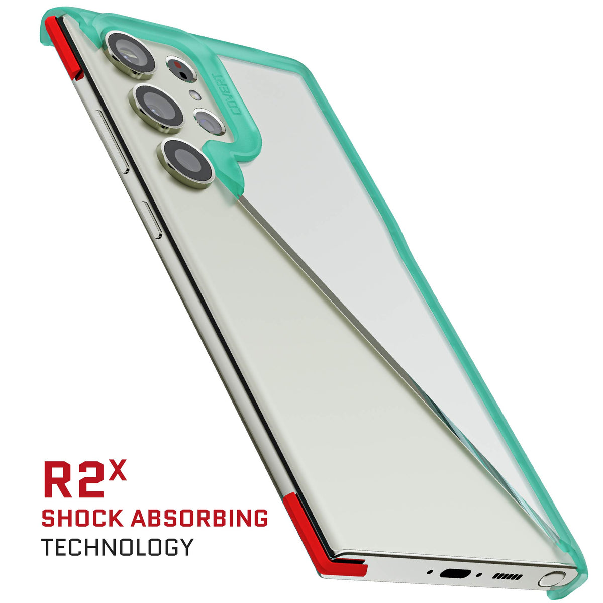 S23 Ultra Case Teal Clear