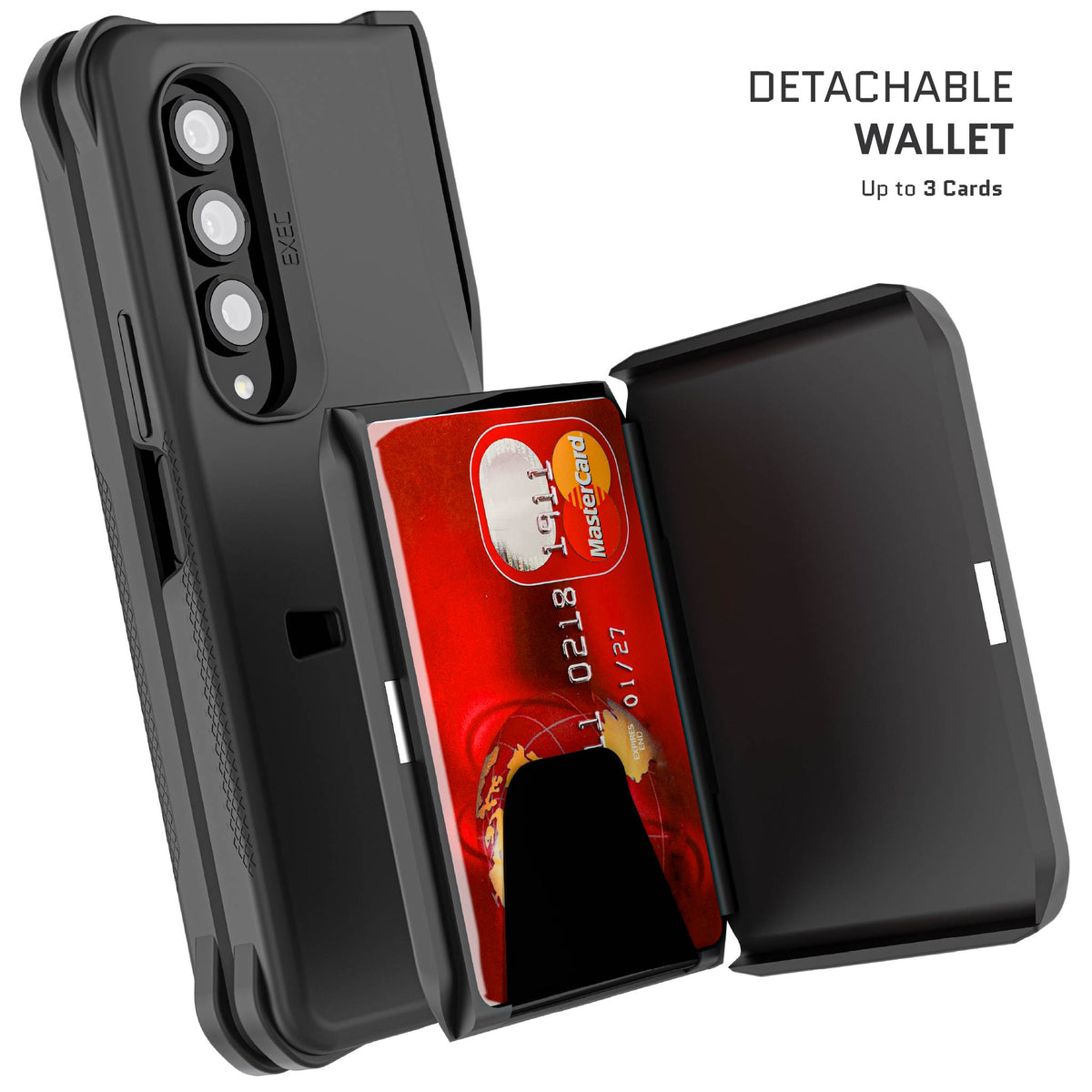 galaxy z fold 4 magnetic wallet case