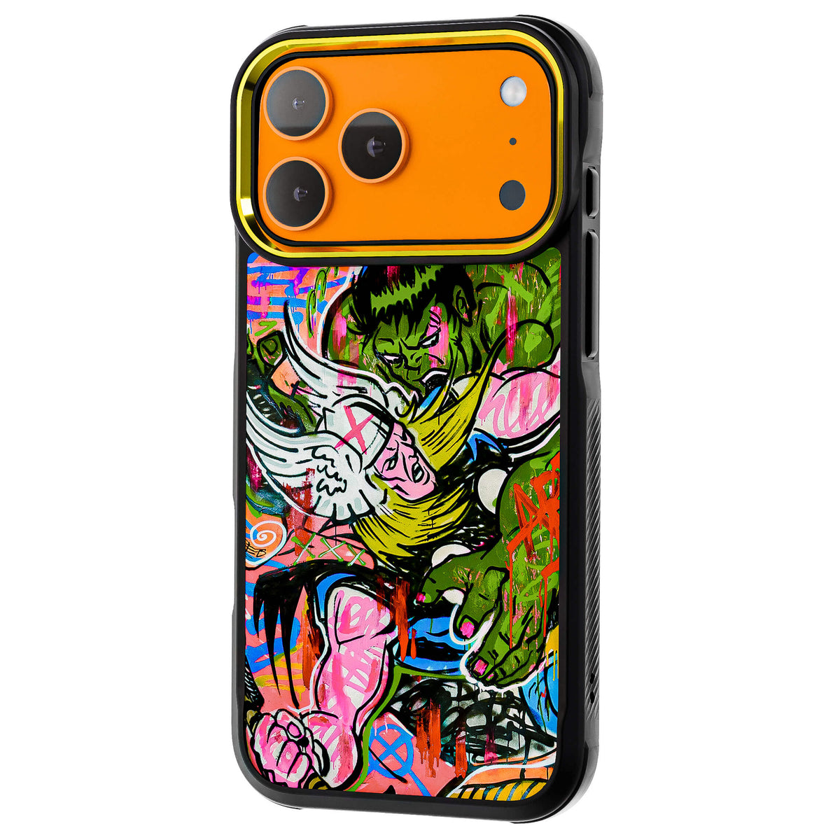 iPhone 18 Pro Max Case Thor vs Hulk
Spraypaint Art Collab Artwork Phone Cover MagSafe Doped Out M Artist