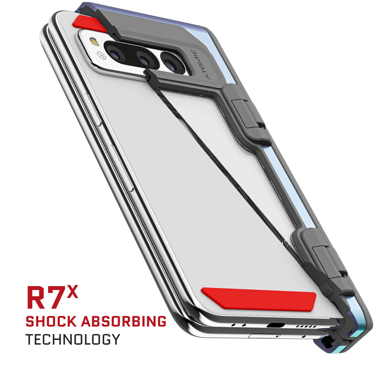 Google Pixel Fold Case Prismatic Clear