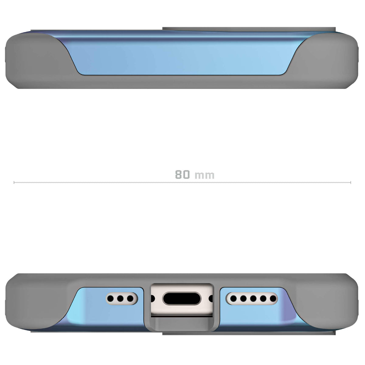 Clear Apple iPhone 15 MagSafe Metal Case Iridescent 
