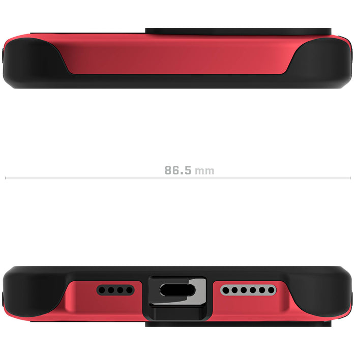 Apple iPhone 16 Pro Max MagSafe Carbon Fiber Case Aramid Red Aluminum Metal Cover Magnetic