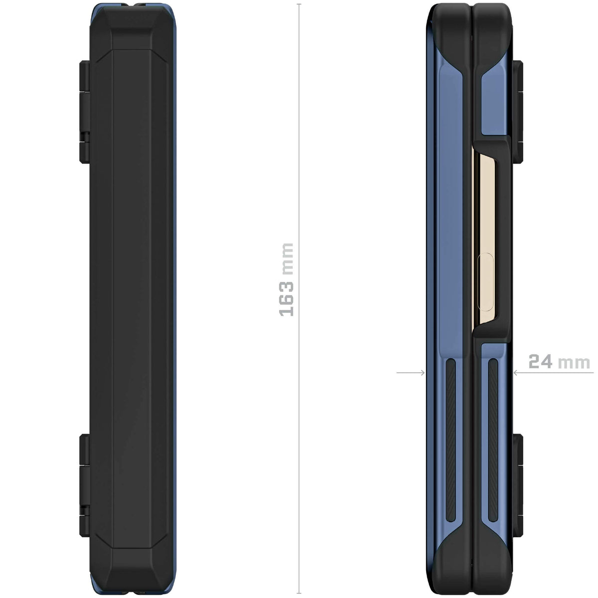  ZFold5 Case Carbon Fiber Blue
