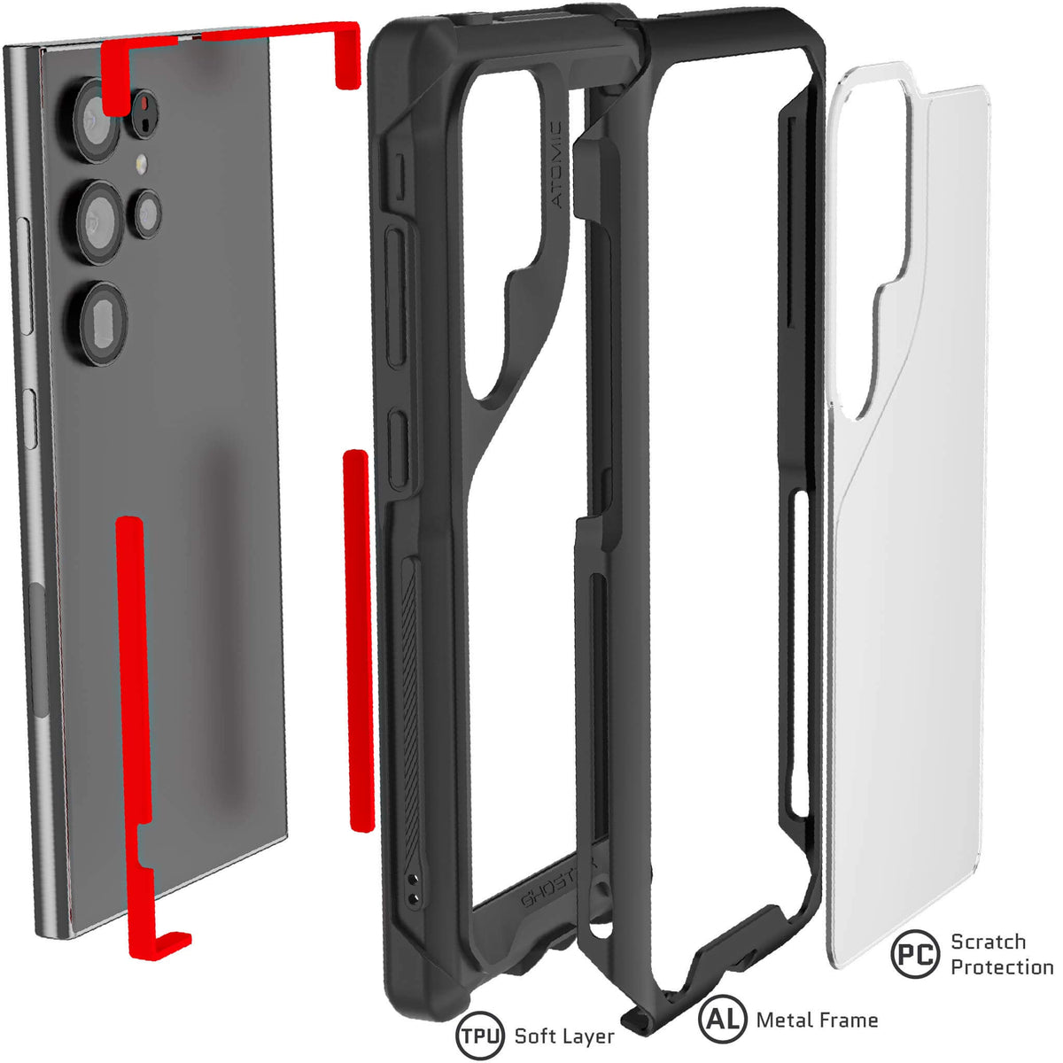 Black Samsung S24 Ultra Case