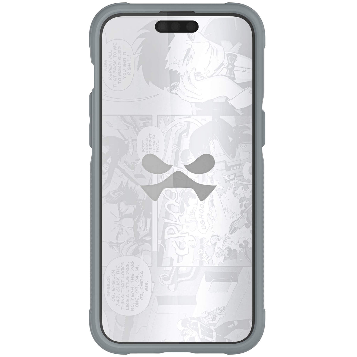 Gray iPhone 15 Pro Case Clear MagSafe