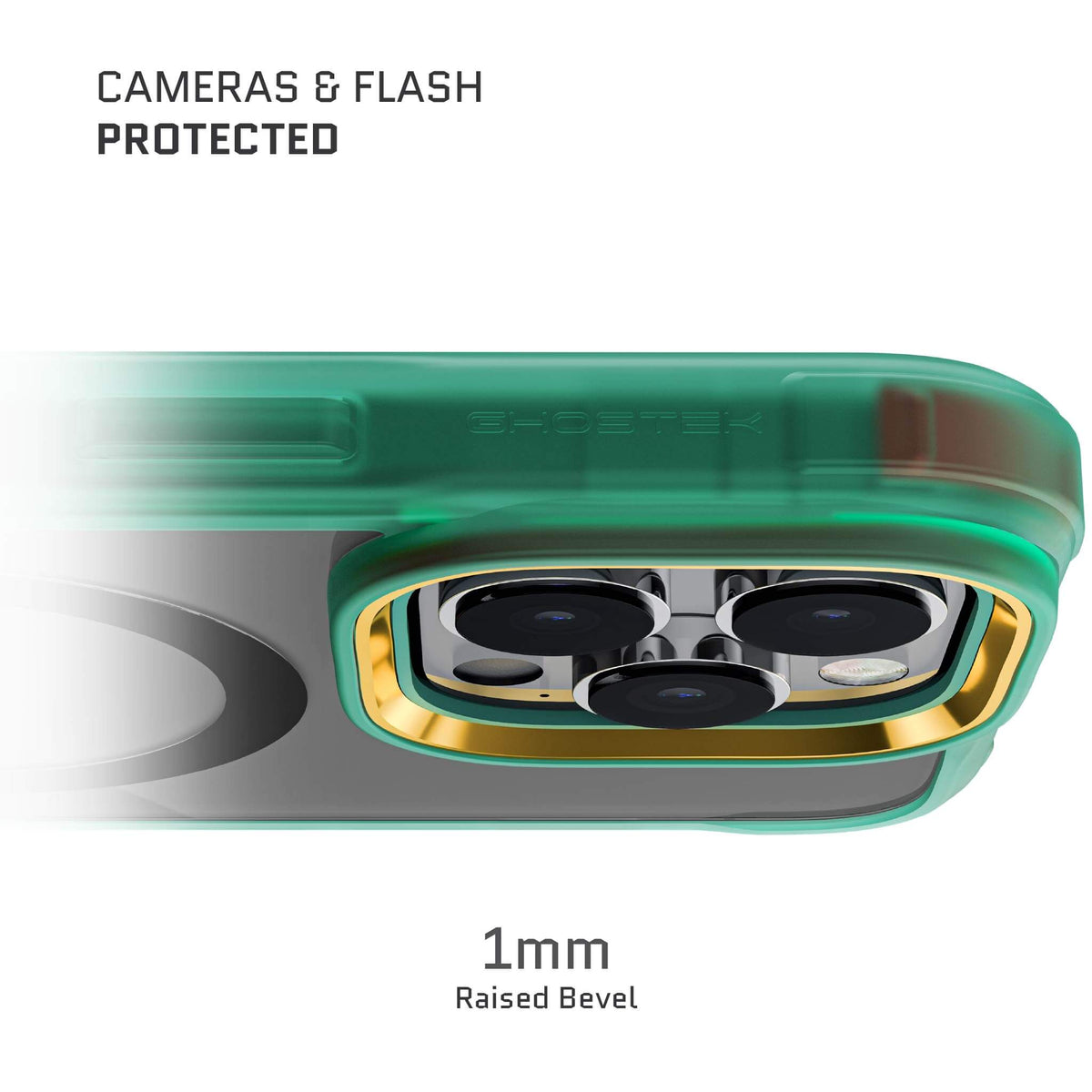MagSafe Teal iPhone 15 Pro Max Clear Case
