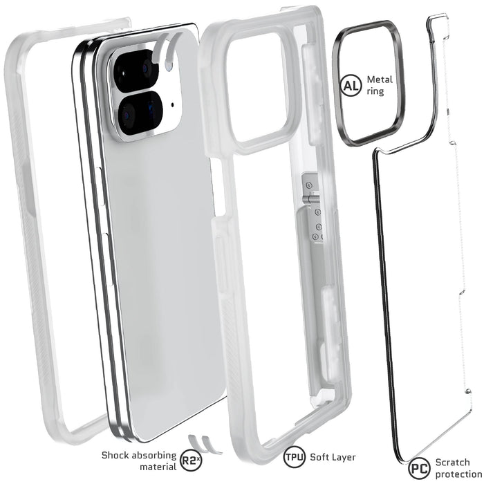 Google Pixel 10 Pro Fold Case Clear Matte Protective Phone Cover