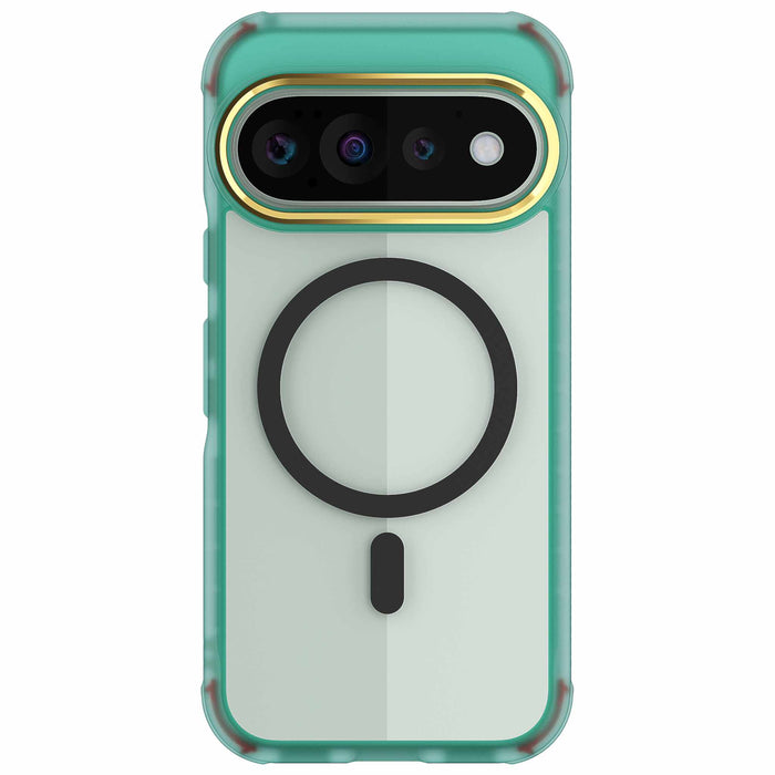 Google Pixel 11 Pro Case Clear Teal MagSafe Magnetic Ring Protective Phone Cover