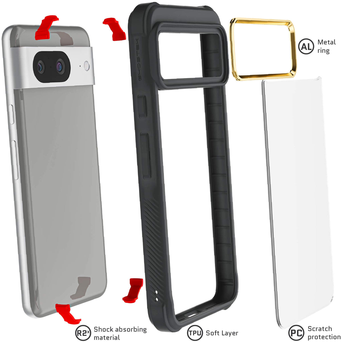 Pixel8 Black Case