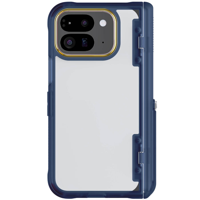 Pixel 9 Pro Fold Case Clear Blue Cover Kickstand