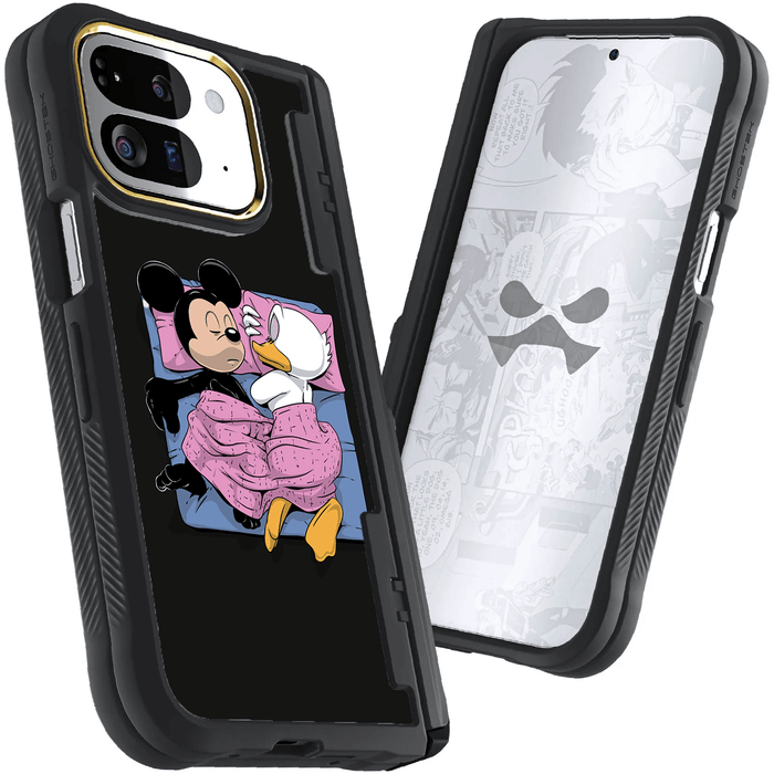 Google Pixel 9 Pro Fold Sleeping Together by RX Strip Artist Artwork Protective Phone Case Limited Edition Collab Cover