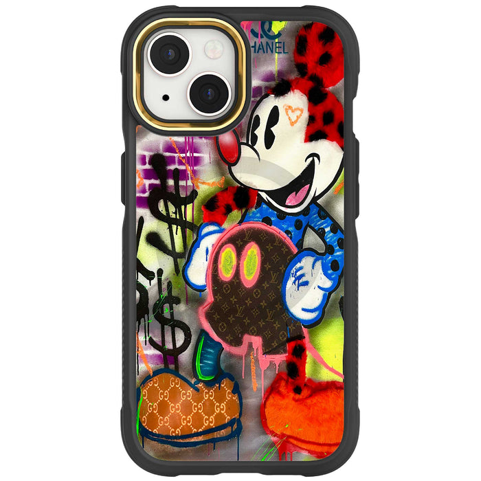 iPhone 15 Mickey Mouse Plush Fashion Case