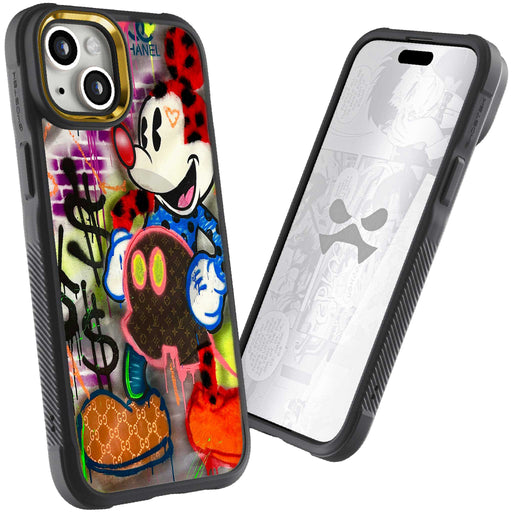 iPhone 15 Plus Mickey Mouse Plush Fashion Case