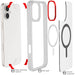 Apple iPhone 16 Plus MagSafe Clear Protective Phone Case Cover