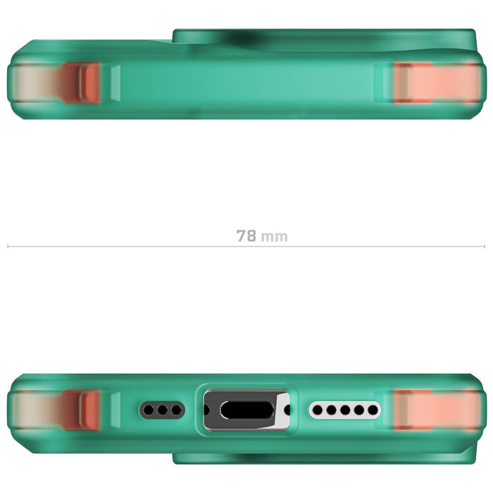 Clear iPhone 16 Pro Teal Phone Case MagSafe