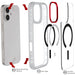 iPhone 17 Case Clear MagSafe Protective Phone Cover Shockproof Magnetic Mag Safe