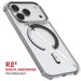 iPhone 17 Pro Case Gray Clear MagSafe Protective Phone Cover Shockproof Magnetic