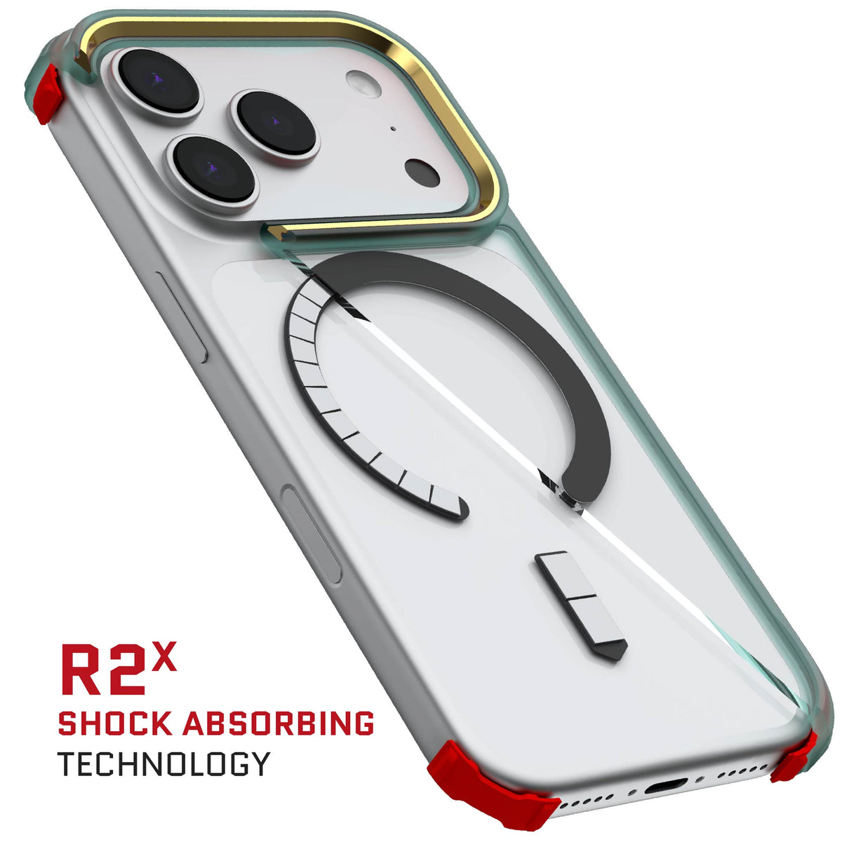 iPhone 18 Pro Case Teal Clear MagSafe Protective Phone Cover Shockproof Magnetic Mag Safe Slim Thin