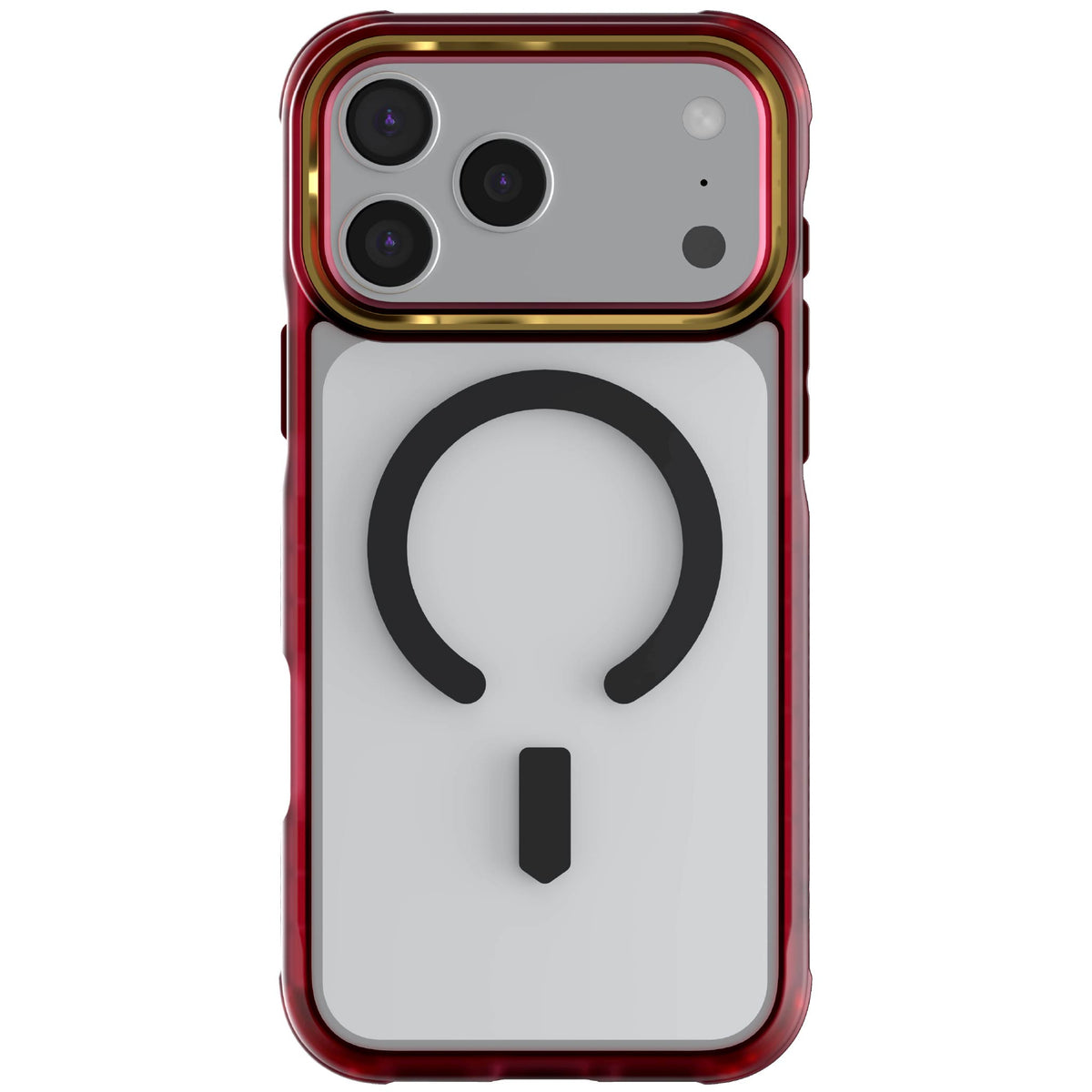 iPhone 17 Pro Max Case Red Clear MagSafe Protective Phone Cover Shockproof Magnetic Mag Safe Slim Thin