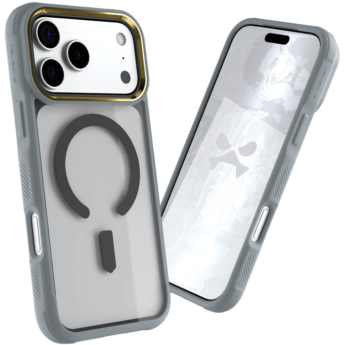 iPhone 17 Pro Max Case Grey Clear MagSafe Protective Phone Cover Shockproof Magnetic Mag Safe Slim