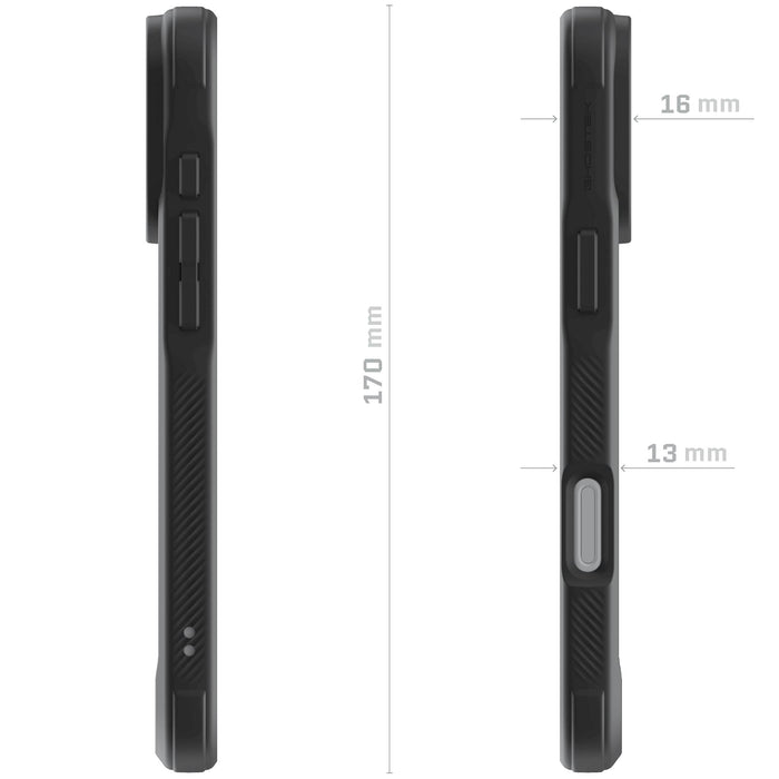 iPhone 17 Pro Max Case Black Clear MagSafe Phone Cover