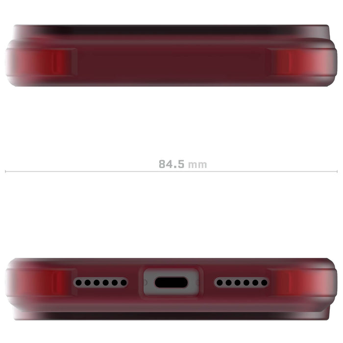 iPhone 17 Pro Max Case Red Clear MagSafe