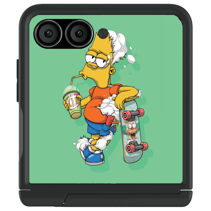 Galaxy Z Flip 7 DECONSTRUCTED BART by Dhani Barragán Artist Artwork Protective Phone Case Limited Edition Collab Cover