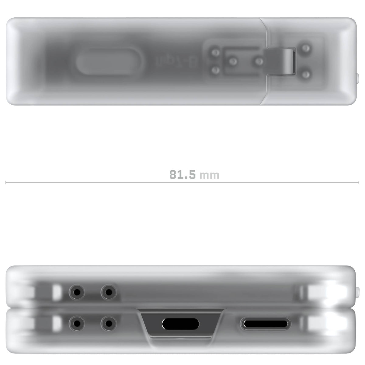 Samsung Galaxy Z Flip 7 Case Clear Matte Protective Phone Cover Magnetic MagSafe Kickstand