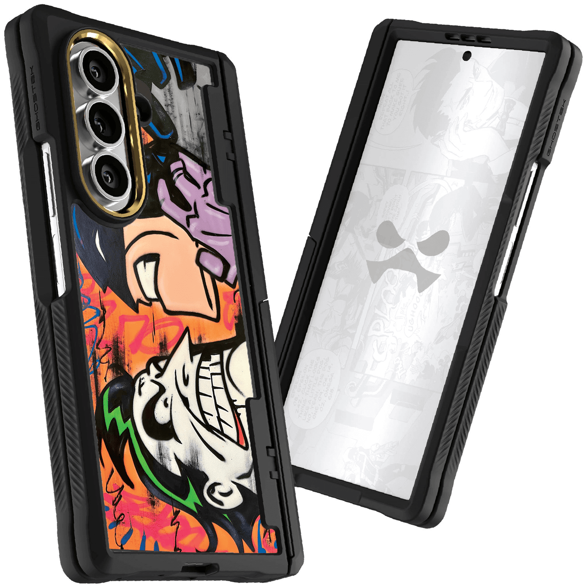 Galaxy Z Fold 7 Joker vs Batman - Spraypaint Case Phone Cover