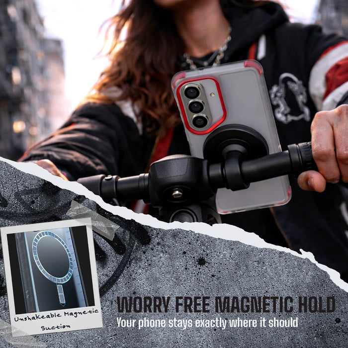 Galaxy S26 Clear Case MagSafe Protective Phone Cover Magnetic Ring Shockproof Premium Blue Matte