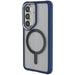 Galaxy S26 Clear Case MagSafe Protective Phone Cover Magnetic Ring Shockproof Premium Blue Matte