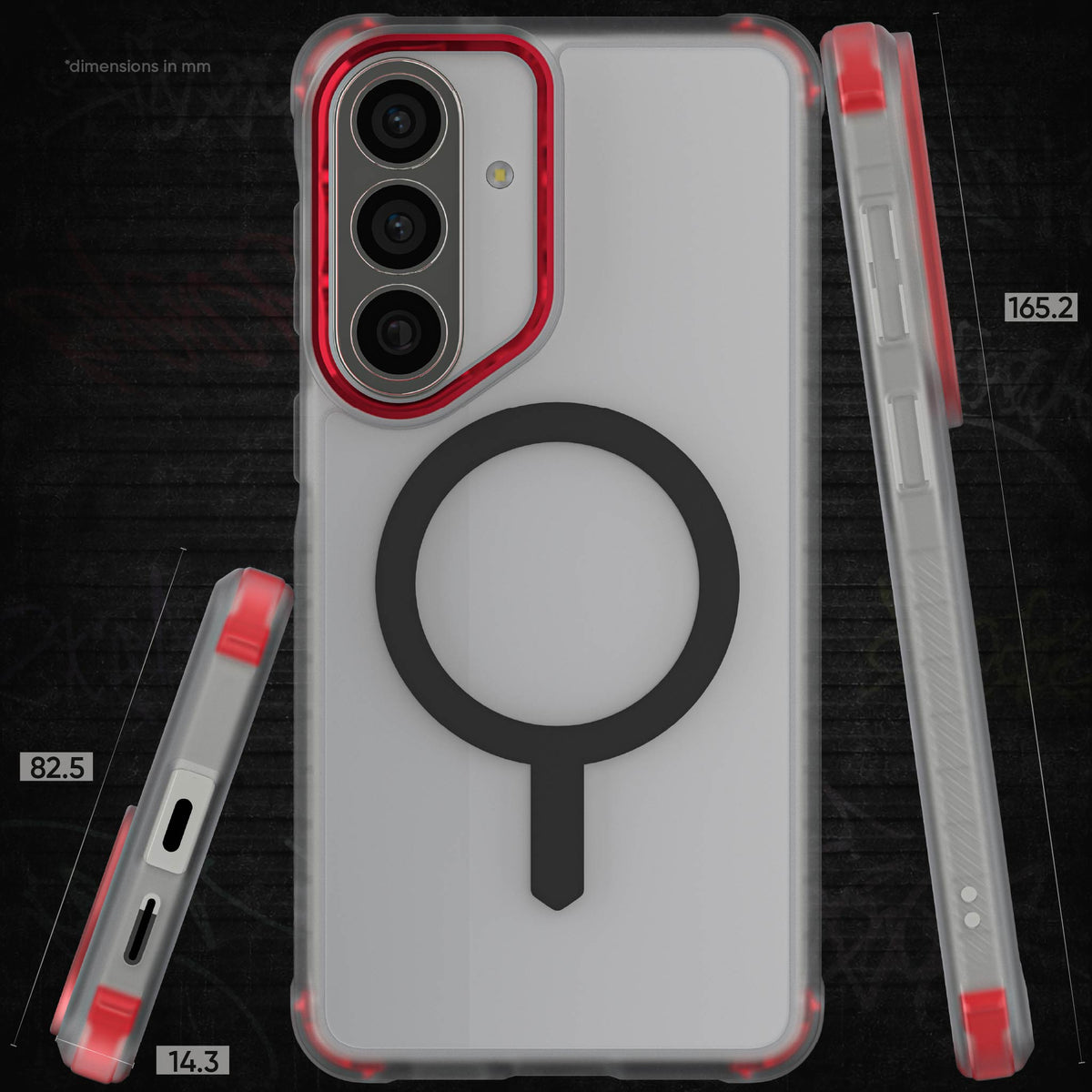 Galaxy S26 Plus Clear Case MagSafe Protective Phone Cover Magnetic Ring Shockproof Premium