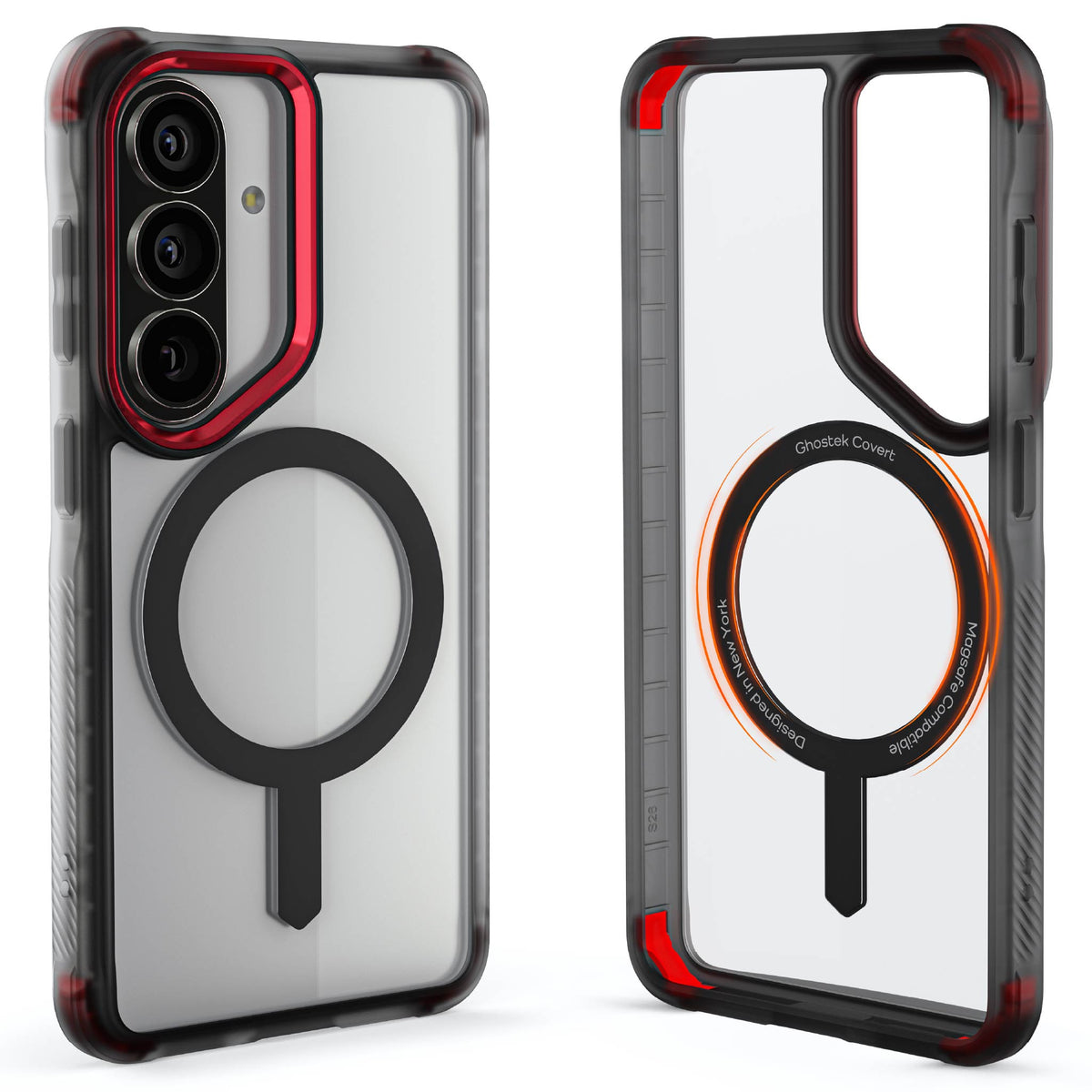 Clear Samsung Galaxy S26 Case Smoke MagSafe Protective Phone Cover Magnetic Ring Shockproof Premium