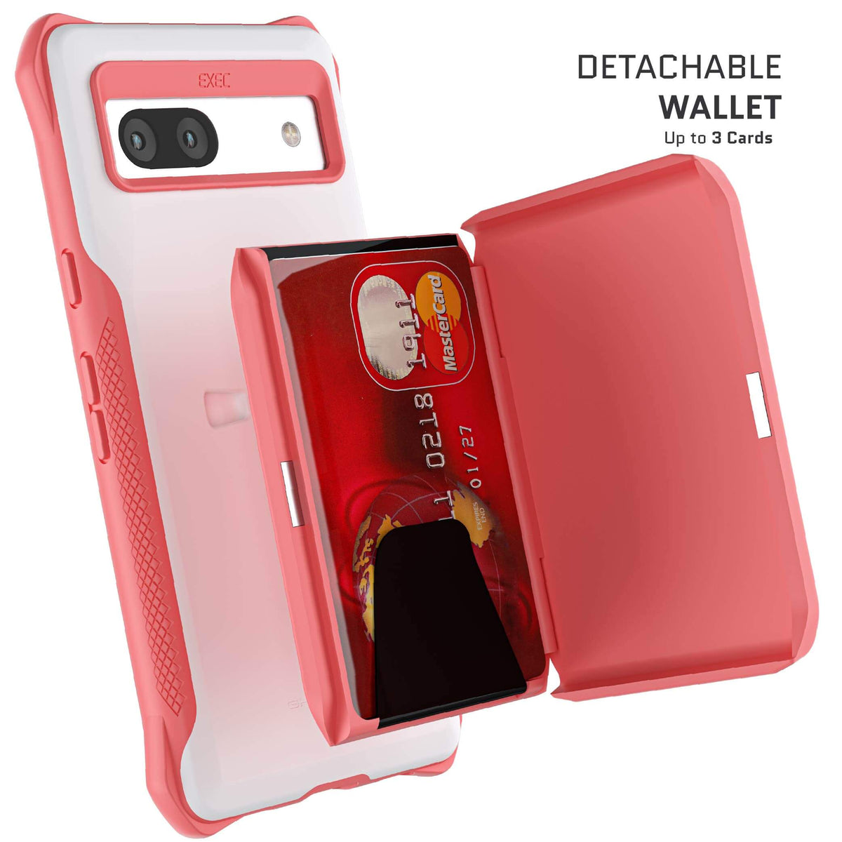 Google Pixel 7a Pink Wallet Case Magnetic