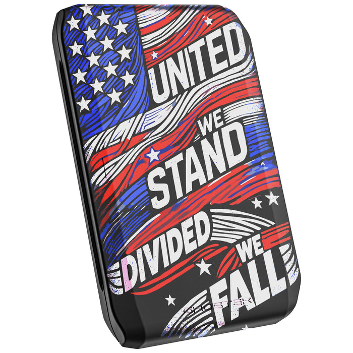 United We Stand MagSafe Wallet Credit Card Holder Magnetic Patriot RFID