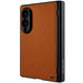 Samsung Galaxy Z Fold 8 Case Leather Brown MagSafe Magnetic Hinge Cover