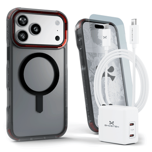 
                        iPhone 17 / Air Series Bundle – Case + Charger + Cable + Screen Protector