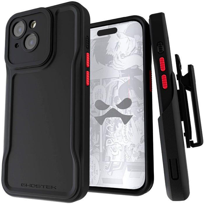 iPhone 15 Heavy Duty Case with Holster