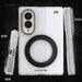 Samsung Galaxy Fold 8 Case Clear Gold MagSafe Kickstand Magnetic